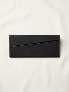 Dior Black Leather Slim Sunglasses Case